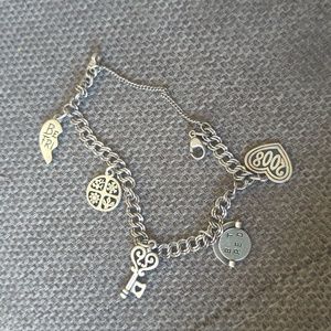 James Avery silver charm bracelet with charms